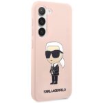 Karl Lagerfeld KLHCS23MSNIKBCP S23+ S916 hardcase pink Silicone Ikonik - imagine 4