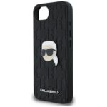 Case Karl Lagerfeld Monogram Karl Head Pin for iPhone 16e black - imagine 6