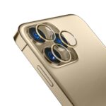3MK Lens Protection Pro iPhone 14 Pro /14 Pro Max gold Camera lens protection with mounting frame - imagine 2