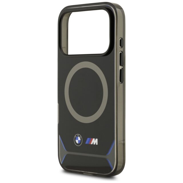 BMW M IML Metal Buttons & Logo MagSafe Case for iPhone 17 Pro Black / Blue - imagine 6