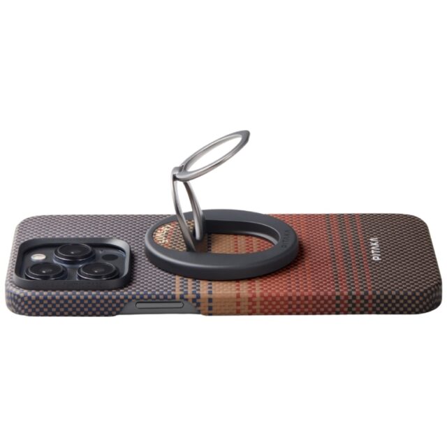 Magnetic holder PITAKA MagEZ Grip 3 MagSafe for phone sunset - imagine 9