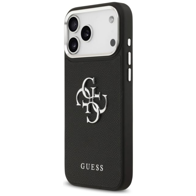 Case Guess Grained Big 4G Classic Logo for iPhone 17 Pro Max black - imagine 2