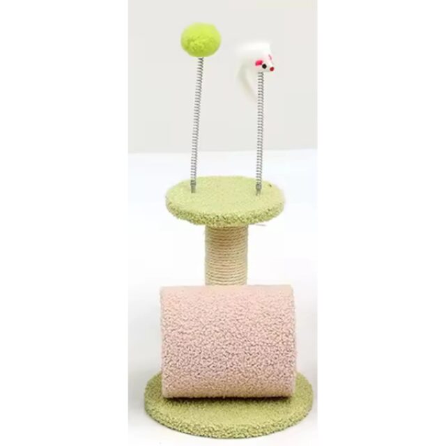 Cat Scratching Post for Kittens Extralink Pets, Tunnel Bed Scratching Pole Toy pet-769 - imagine 3