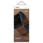 UNIQ Straden Strap Apple Watch Series1-8/SE/SE2/SE3/Ultra1/2/3 42/44/45/49 Leather Hybrid Strapbrown - imagine 3