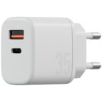 Wall Charger Bazic Goport Velox    Kit 1xUSB-C 1xUSB-A GaN 35W with cable white - imagine 4