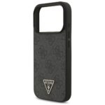 Case Guess 4G Strap Triangle Logo        MagSafe for iPhone 17 Pro black - imagine 6