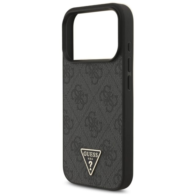 Case Guess 4G Strap Triangle Logo        MagSafe for iPhone 17 Pro black - imagine 6