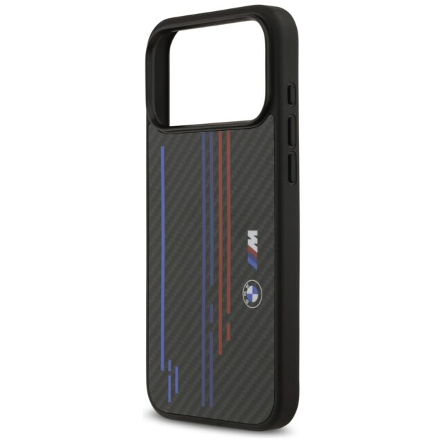 Case BMW M Kevlar Lines & Logo MagSafe for iPhone 17 Pro Max black - imagine 6