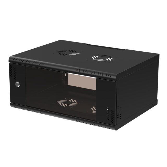 Extralink Premium 4U 600x450 Black | Rack cabinet | tool-free mounting, wall-mounted - imagine 3