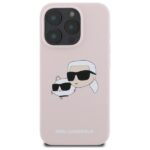 Karl Lagerfeld KLHMP16LSKCHPPLP iPhone 16 Pro 6.3" pink hardcase Silicone Double Heads Print M - imagine 3