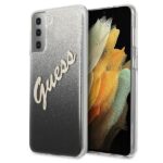 Guess GUHCS21SPCUGLSBK S21 G991 black hardcase Glitter Gradient Script