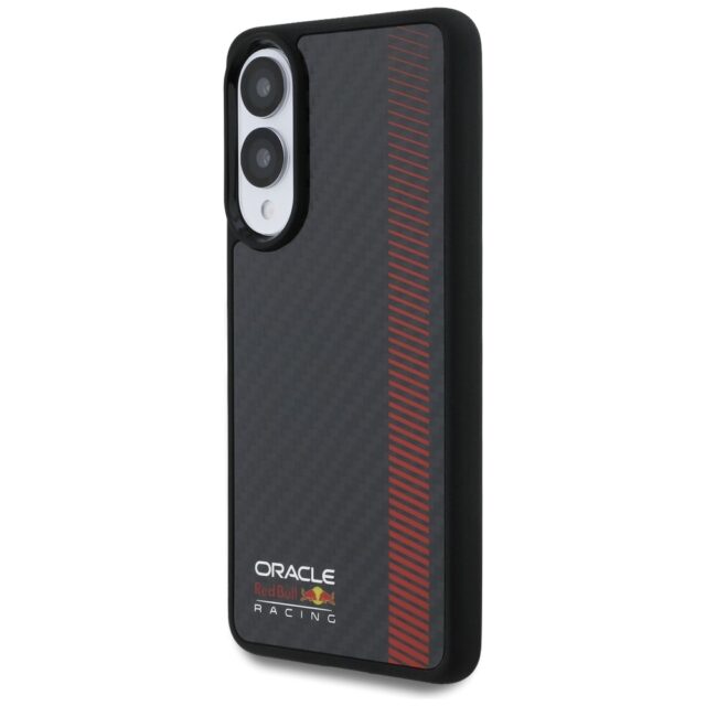 Case Red Bull Real Carbon Fiber Powerbar MagSafe for Samsung Galaxy S25 Edge black - imagine 2