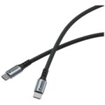 Cable Verbatim Sync & Charge USB-C to    USB-C QC PD 60W 120cm black 31845 - imagine 3