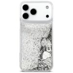 Guess Liq. Glitter Charms Case for iPhone 17 Pro Silver - imagine 3