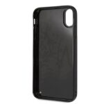 Karl Lagerfeld KLHCI65KSIGMU iPhone Xs Max black hard case Signature Liquid Glitter Sequins - imagine 4