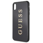 Guess GUHCI65TGGGBK iPhone Xs Max black hard case Classic Double Layer Glitter - imagine 3