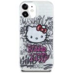 Hello Kitty HKHCP15SHDGPHT iPhone 15 /14 / 13 6.1" white hardcase IML Kitty On Bricks Graffiti - imagine 3