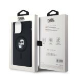 Karl Lagerfeld KLHMP14XSCMKCRHK iPhone14 Pro Max 6.7" black hardcase Silicone Karl & Choupett - imagine 8