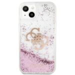Guess GUHCP13SLG4GPI iPhone 13 mini 5,4" pink hardcase 4G Big Liquid Glitter - imagine 3