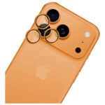 Camera lens protection 3MK HARDY Lens Protection Pro for Apple iPhone 17 Pro / 17 Pro Max orange - imagine 5
