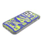 Diesel Snap Case Clear AOP iPhone 12 ProMax niebiesko-limonkowy/blue-lime 42565 - imagine 5