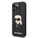 Karl Lagerfeld KLHCP14LSNIKBCK iPhone 14 Pro 6,1" hardcase black Silicone Ikonik - imagine 2