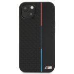 BMW BMHCP13MTRTBK iPhone 13 / 14 / 15  6.1" case black hardcase M Collection Triangles - imagine 3
