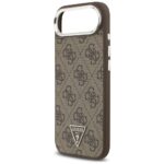 Case Guess 4G Triangle Logo MagSafe for iPhone Air brown - imagine 6