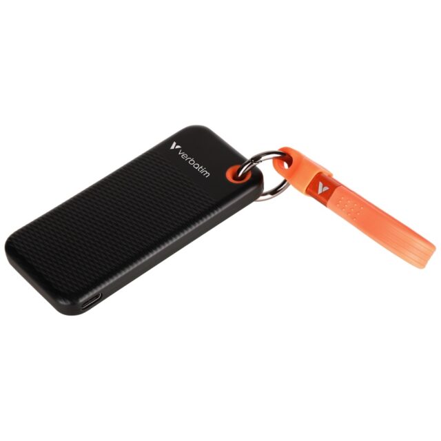 Verbatim Drive SSD 2TB - key ring with cable USB 3.2 gen.2 black-orange 32197 - imagine 3