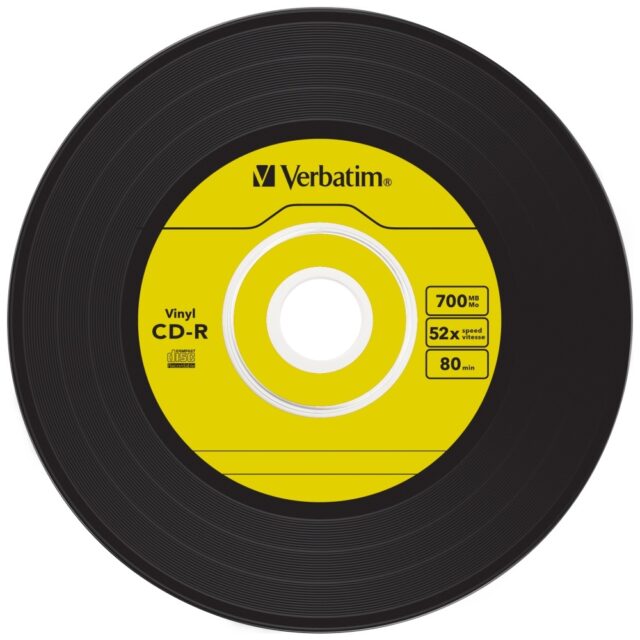 CD-R Verbatim DATA VINYL 700MB SLIM 10pcs 43426 - imagine 2