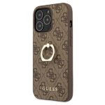 Guess GUHCP13L4GMRBR iPhone 13 Pro / 13 6,1" brown hardcase 4G with ring stand - imagine 2