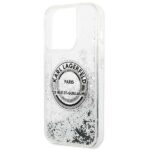 Karl Lagerfeld KLHCP14LLCRSGRS iPhone 14 Pro 6,1" silver hardcase Liquid Glitter RSG - imagine 6