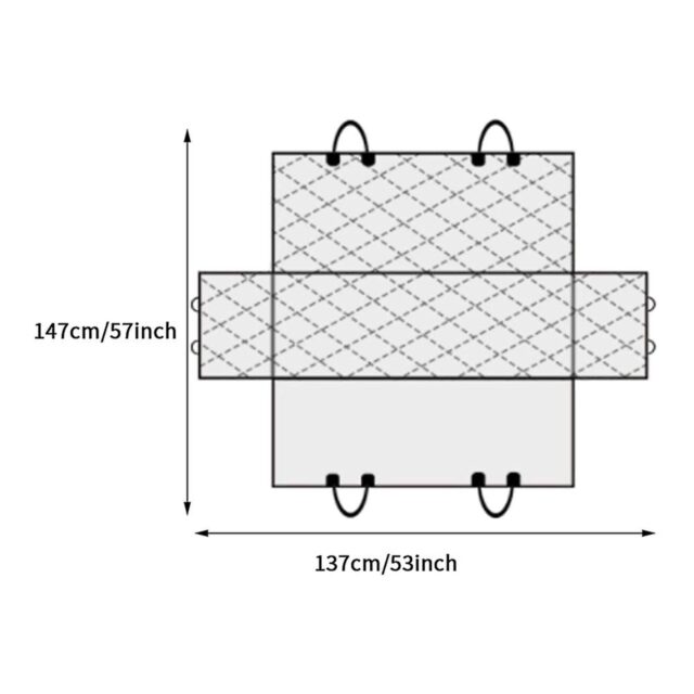 Extralink Pets Car Dog Mat, Universal Large Seat Cover for Cars - imagine 5