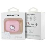 Hello Kitty HKA33DKHSP AirPods 3 Cover Pink Silicone 3D Kitty Head - imagine 3