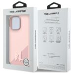 Karl Lagerfeld KLHMP16LSCMKMPCP iPhone 16 Pro 6.3" pink hardcase Silicone Shadow Metal Initial - imagine 8