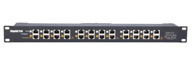 Extralink 12 Port | Gigabit PoE Injector | 12x 1000Mb/s RJ45, Rackmount - imagine 2