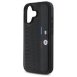 BMW BMHCP16S23PUPVK iPhone 16 6.1" black hardcase M Perforated Tricolor Detail Line - imagine 6