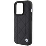 Case BMW BMHCP15L22RQDK iPhone 15 Pro 6.1" black Leather Quilted - imagine 6
