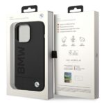 BMW BMHMP14LSLBLBK iPhone 14 Pro 6,1" black hardcase Silicone Signature Logo Magsafe - imagine 9