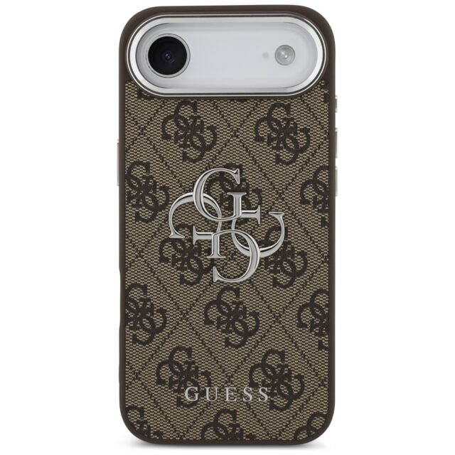Case Guess 4G Big 4G Classic Logo for  iPhone Air brown silver - imagine 3