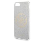 Guess GUHCI8PCUGLLG iPhone 7/8/SE 2020/ SE 2022 light grey hard case Glitter 4G Circle Lo - imagine 3