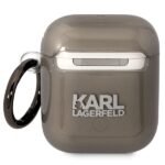 Karl Lagerfeld KLA2HNIKTCK AirPods 1/2 cover black Karl`s Head - imagine 2