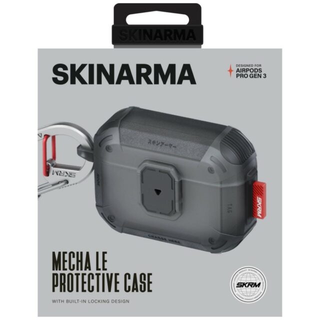 Case Skinarma Mecha LE for AirPods Pro 3 smoke - imagine 4