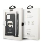 Karl Lagerfeld KLHCP13SCMNIPK iPhone 13 mini 5,4" hardcase black Leather Monogram Patch and Co - imagine 7
