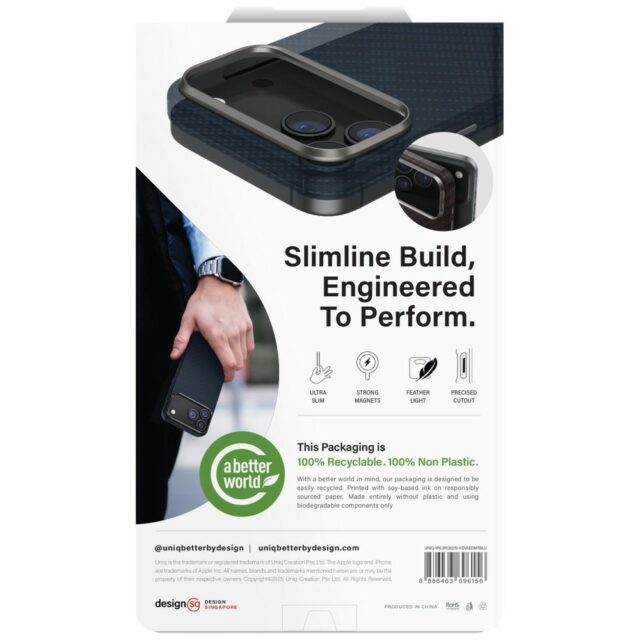 Case UNIQ Keva EDGE for iPhone 17 Pro     Magclick Charging blue - imagine 7