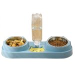 Extralink Pets Double Dog Cat Bowl, Water Food Dispenser Bowl with Water Feeder pet-821