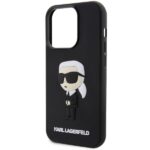 Karl Lagerfeld KLHCP14X3DRKINK iPhone 14 Pro Max 6.7" black hardcase Rubber Ikonik 3D - imagine 6