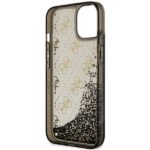 Guess GUHCP14SLC4PSGK iPhone 14 / 15 / 13 6.1" black hardcase Liquid Glitter 4G Transculent - imagine 7