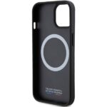 Case BMW BMHMP15S23PUCPK iPhone 15 / 14 / 13 6.1" black hardcase Perforated Twisted Line MagSafe - imagine 7
