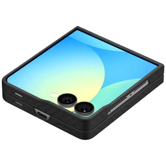 Case Spigen AirSkin Aramid for Samsung Galaxy Z Flip7 black - imagine 7